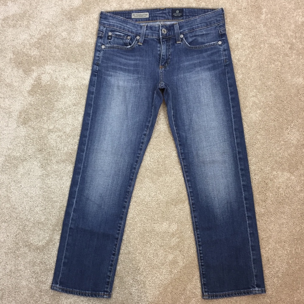 👖 ADRIANO GOLDSCHMIED AG Tomboy CROP Capri JEANS